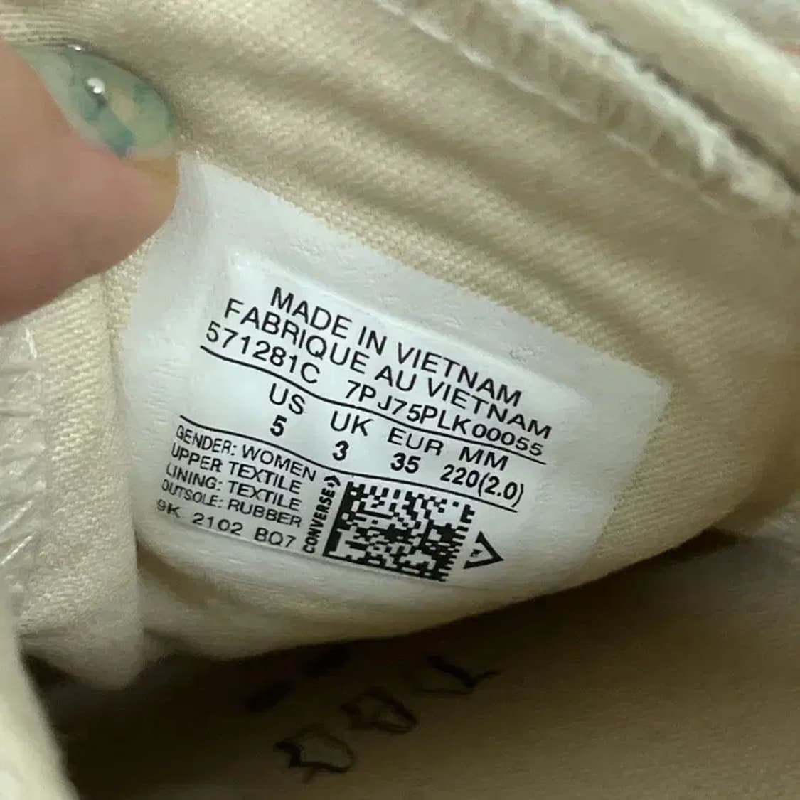 컨버스 척테일러 올스타 리프트 브로더리 스니커즈 220 G08132 상품이미지5