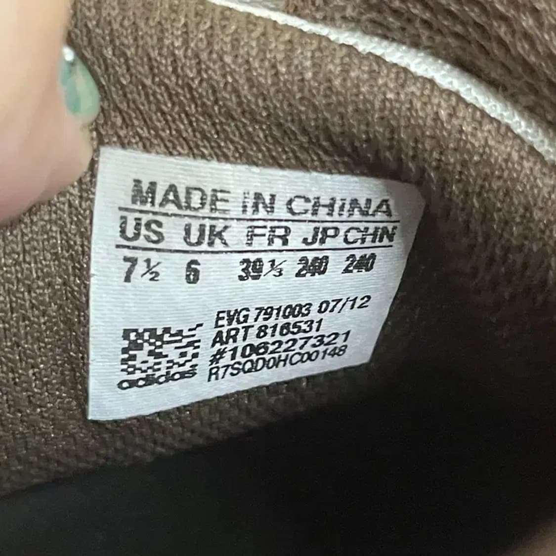 아디다스 EVG 골프화 운동화 240 G08152 상품이미지5