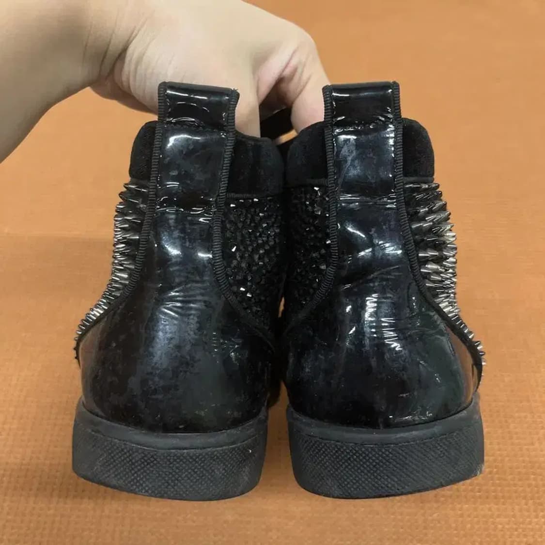 크리스찬 루부탱 블랙 찡 스니커즈 운동화 39 G08156 상품이미지2