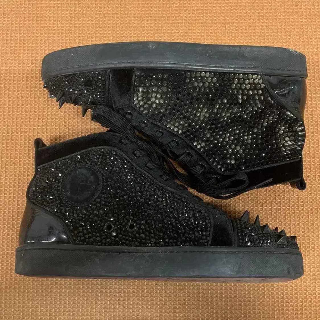 크리스찬 루부탱 블랙 찡 스니커즈 운동화 39 G08156 상품이미지3