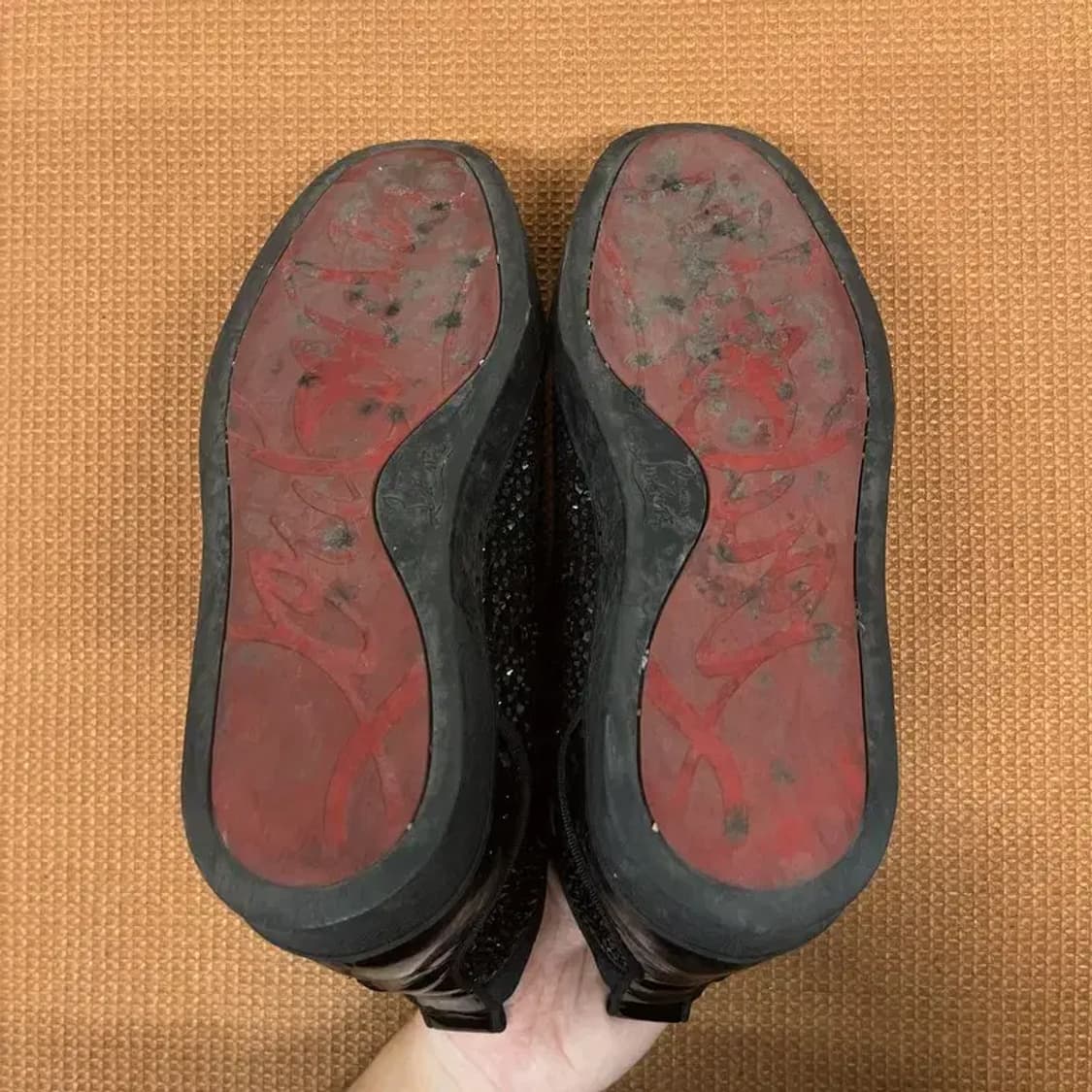 크리스찬 루부탱 블랙 찡 스니커즈 운동화 39 G08156 상품이미지4