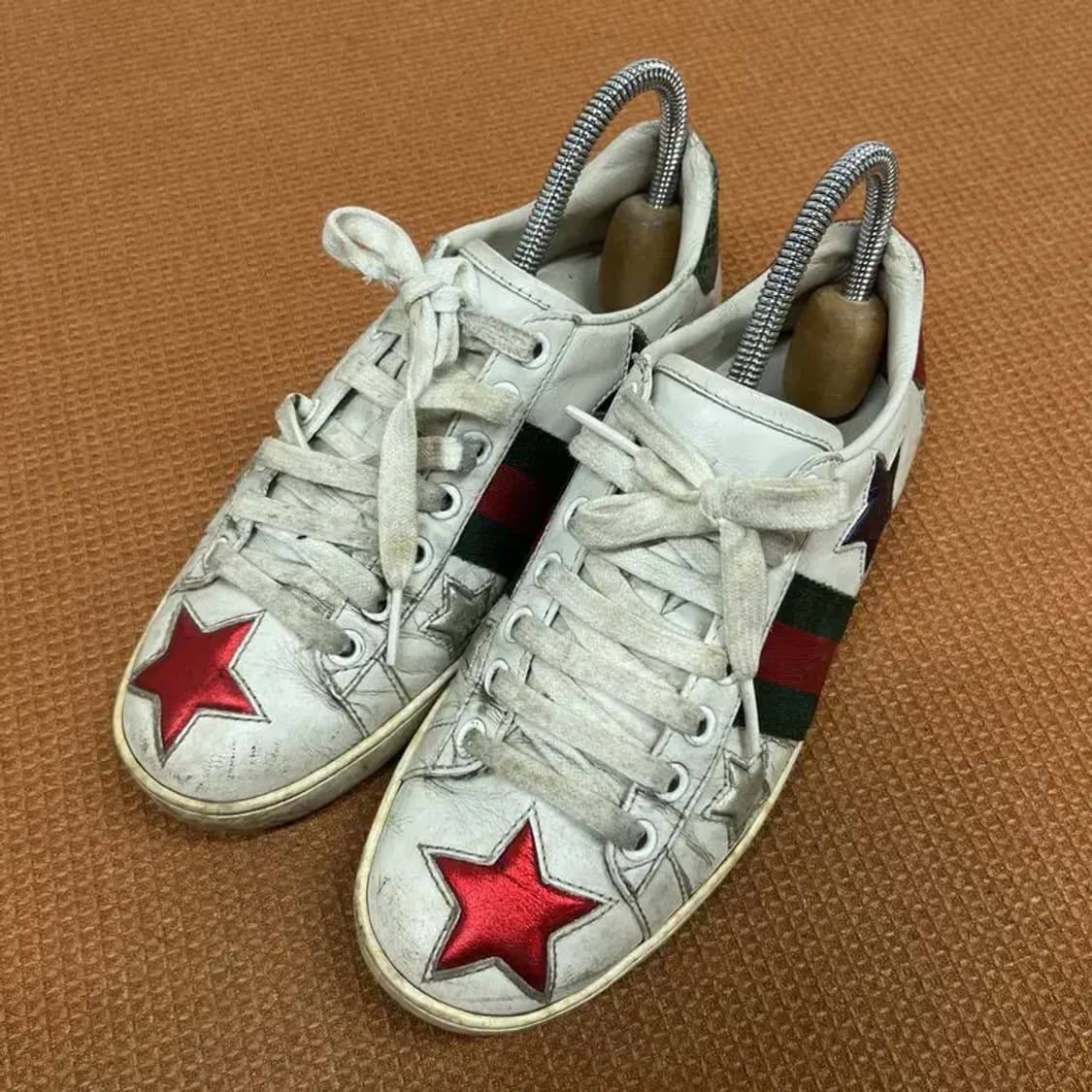구찌 정품 스타 빈티지 에이스 스니커즈 운동화 34 G08125 상품이미지1