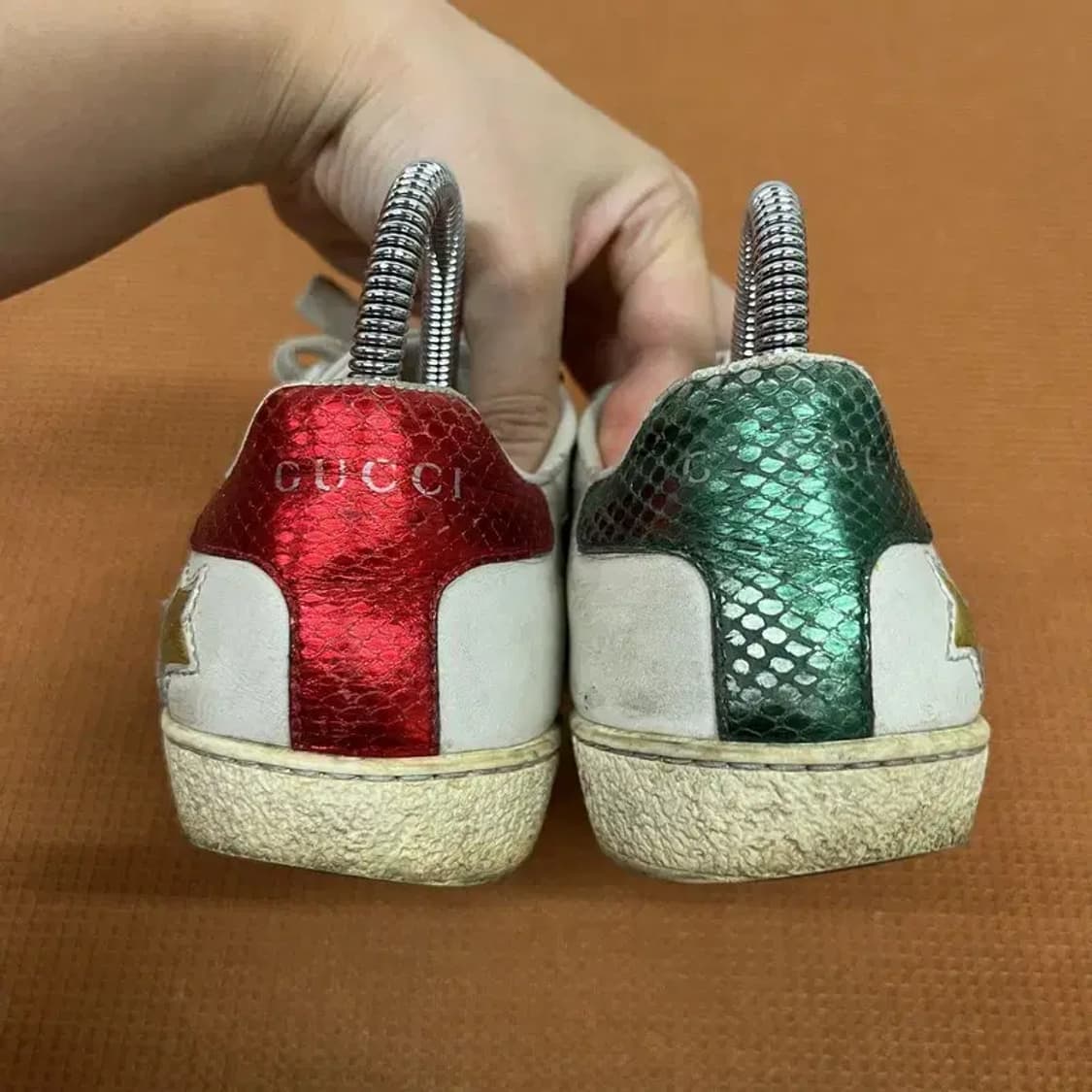 구찌 정품 스타 빈티지 에이스 스니커즈 운동화 34 G08125 상품이미지2