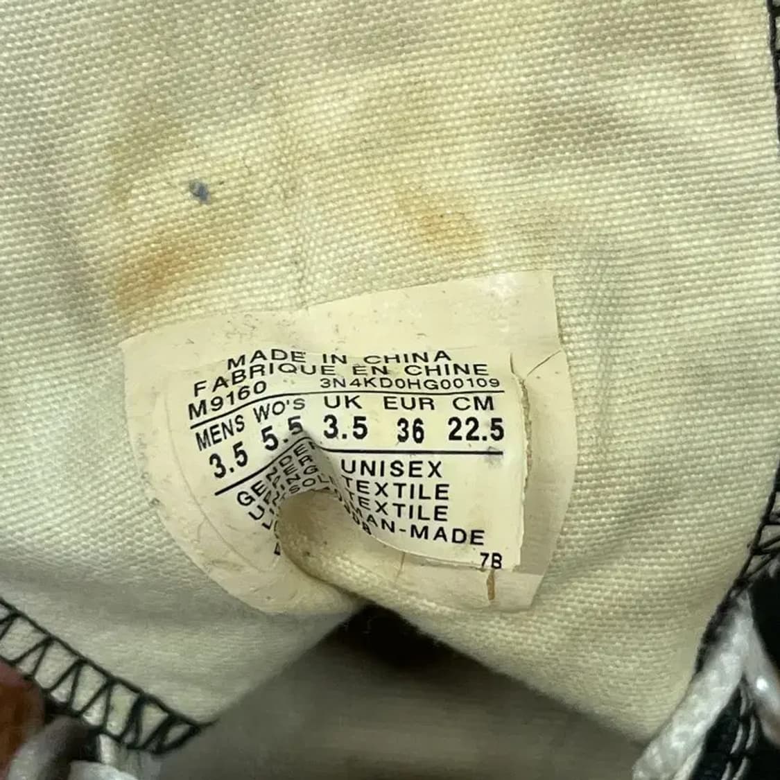 컨버스 척테일러 올스타 하이 스니커즈 운동화 225 G08127 상품이미지5