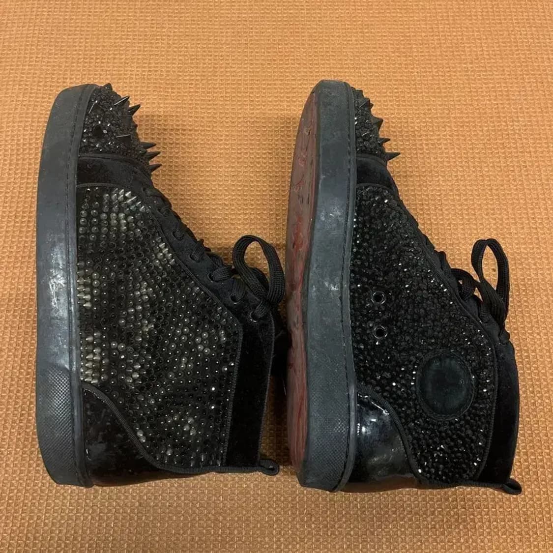 크리스찬 루부탱 블랙 찡 스니커즈 운동화 39 G08156 상품이미지7