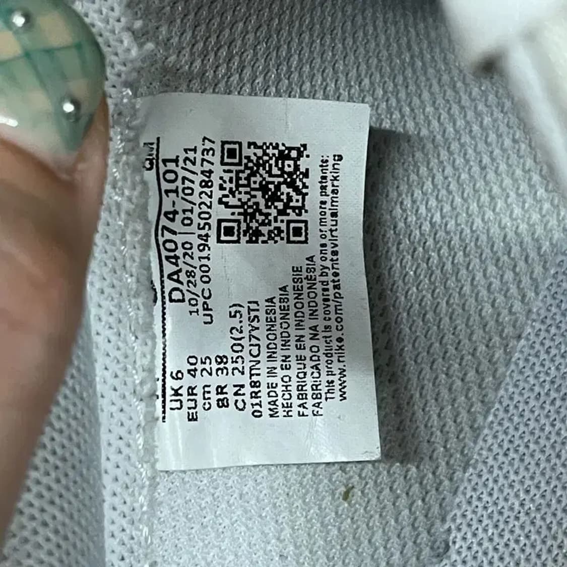 나이키 블레이저 로우 77 스니커즈 운동화 250 G08189 상품이미지5