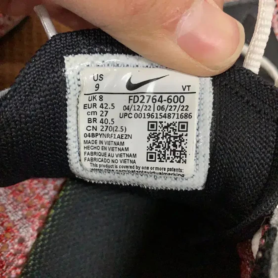 나이키 에어맥스 플라이니트 레이서 운동화 270 G08247 상품이미지5