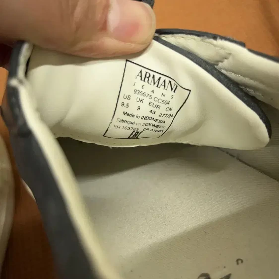 아르마니 캐주얼 스니커즈 운동화 UK9 G08282 상품이미지5