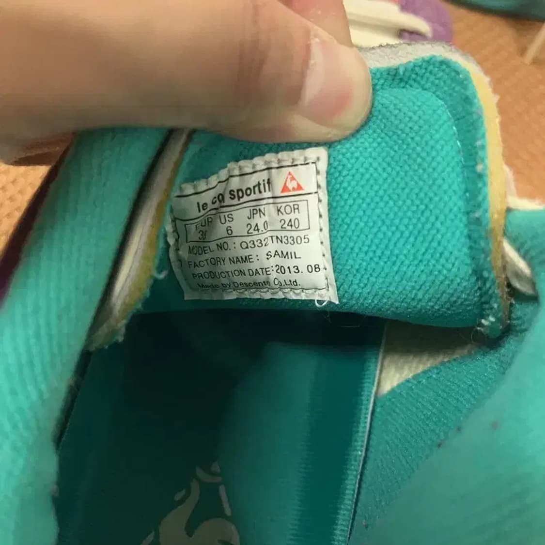 르꼬끄 올드스쿨 퍼플 하이 스니커즈 운동화 240 G08311 상품이미지5