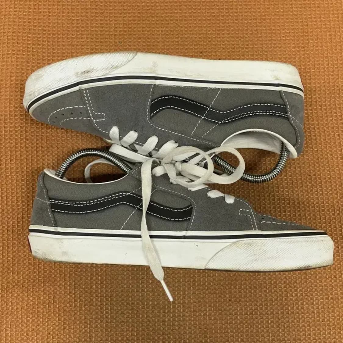 반스 올드스쿨 스웨이드 그레이 스니커즈 신발 240 G08377 상품이미지3