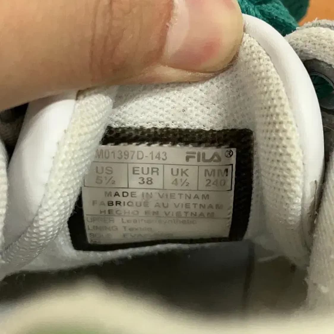 필라 FILA 스니커즈 캐주얼 여자 신발 240 G08378 상품이미지5