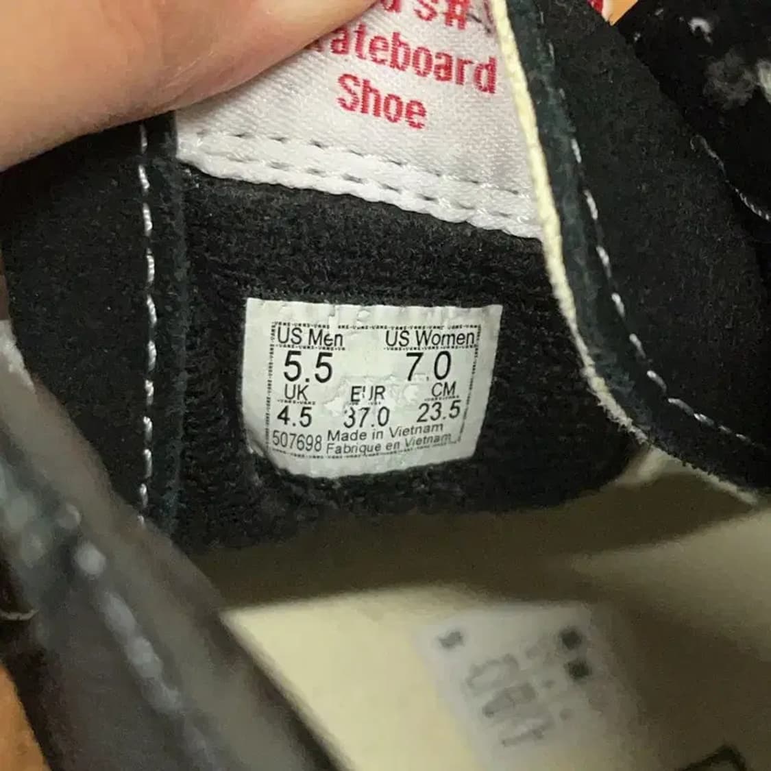 반스 올드스쿨 블랙 하이 스니커즈 여자 신발 235 G08379 상품이미지5