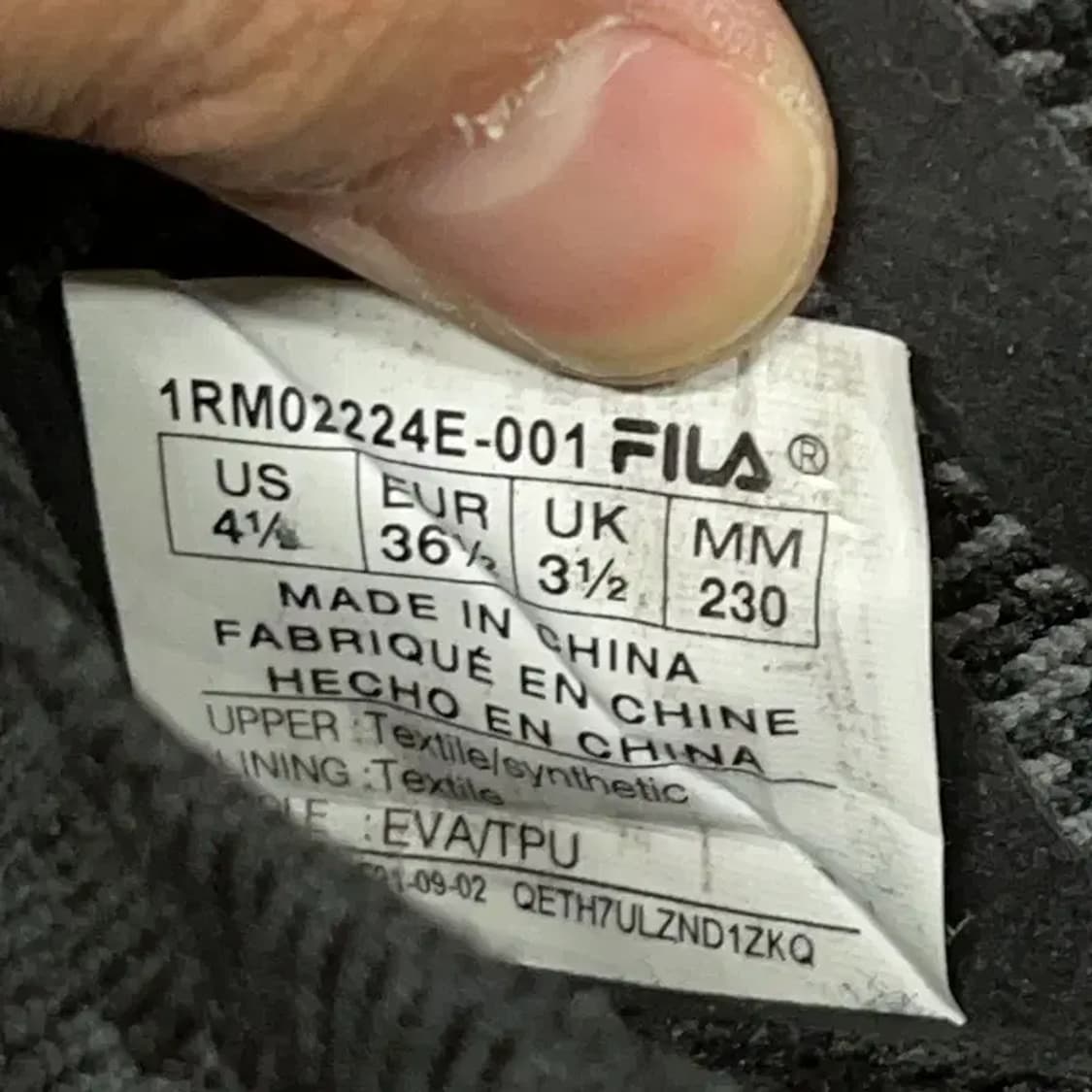 필라 FILA 블랙 슬립온 여자 신발 230 G08396 상품이미지5