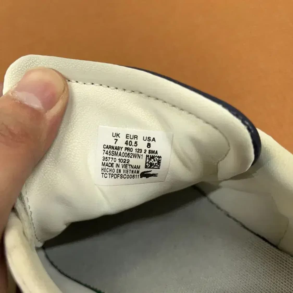 라코스테 카나비 프로 스니커즈 신발 UK7 G08429 상품이미지5