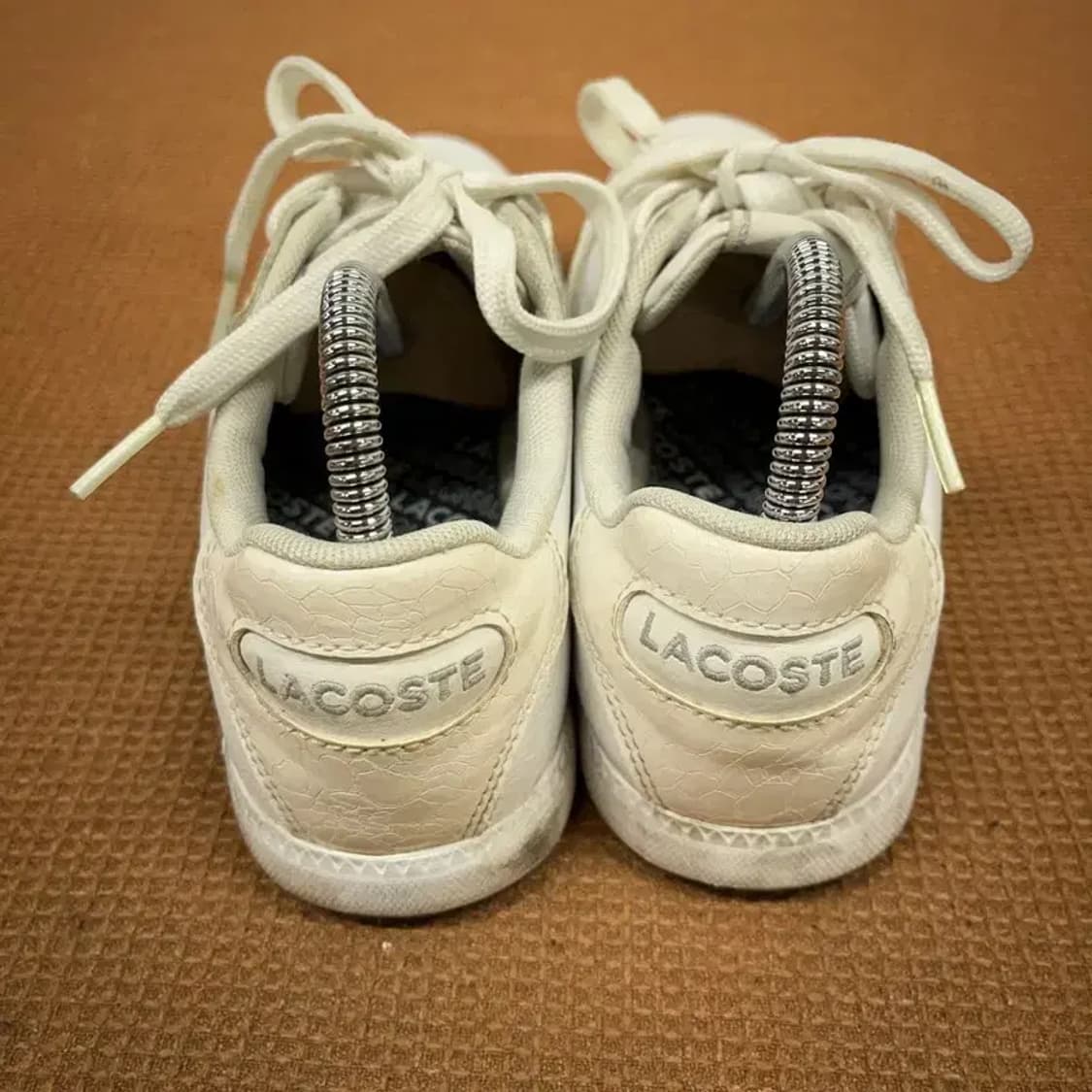 라코스테 화이트 스니커즈 남자 단화 신발 UK4 G08432 상품이미지2