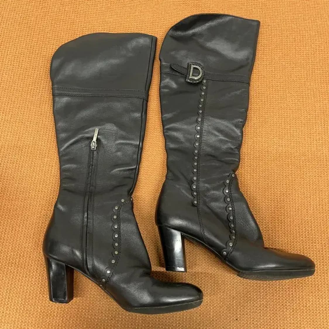 디올 정품 빈티지 가죽 롱 부츠 37.5 G08439 상품이미지2