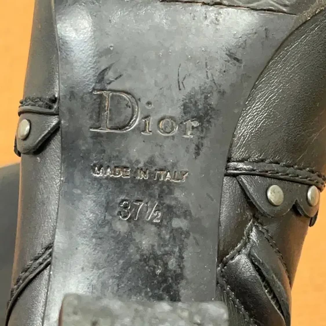 디올 정품 빈티지 가죽 롱 부츠 37.5 G08439 상품이미지8