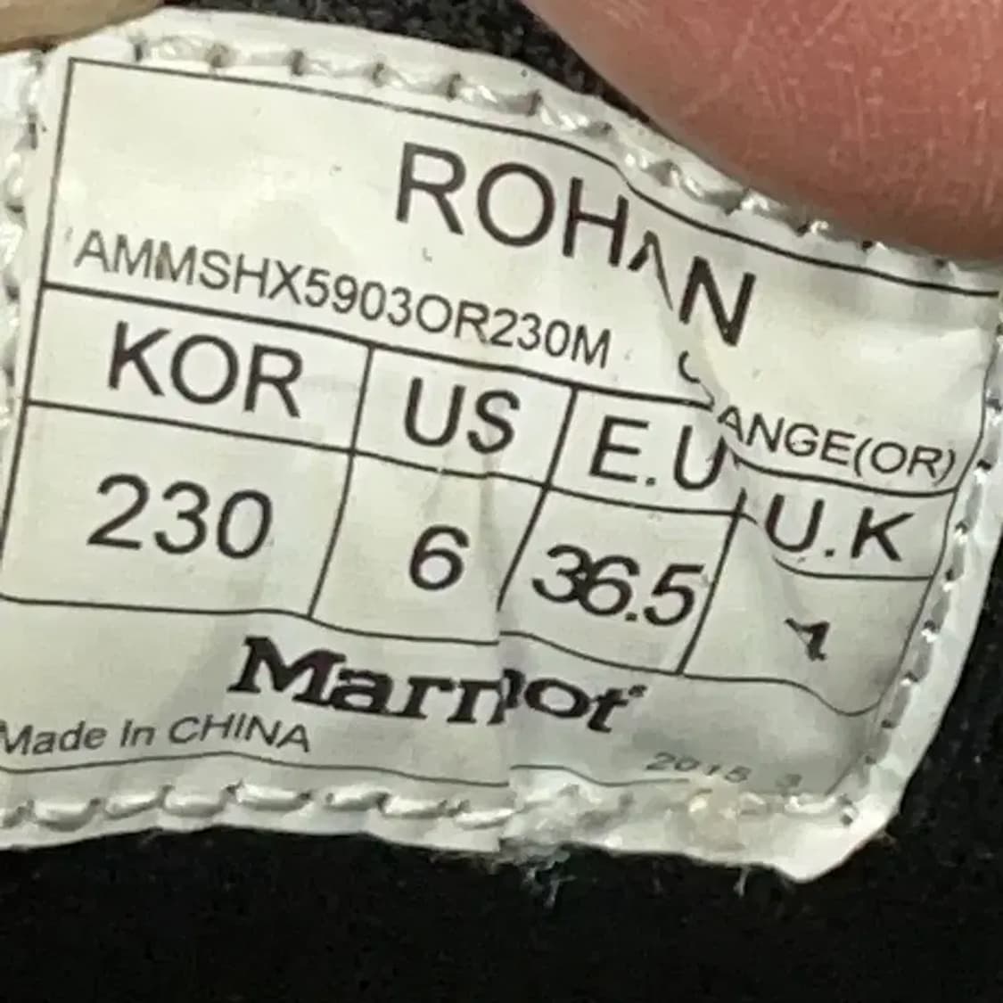 마모트 옐로우 등산화 여자 신발 230 G08455 상품이미지5