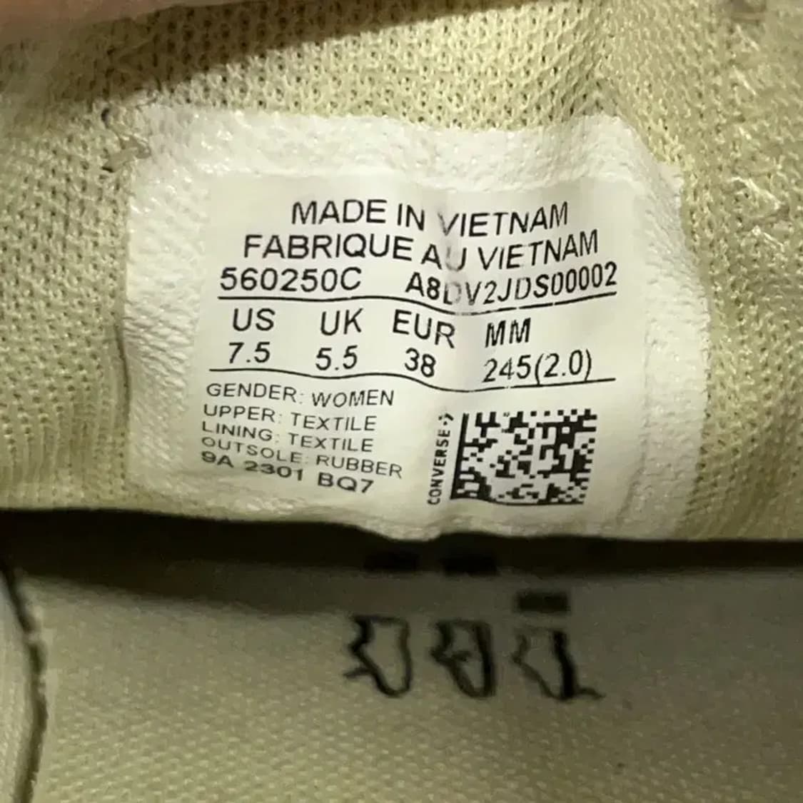 컨버스 척테일러 올스타 로우 리프트 캔버스 스니커즈 245 G08488 상품이미지6