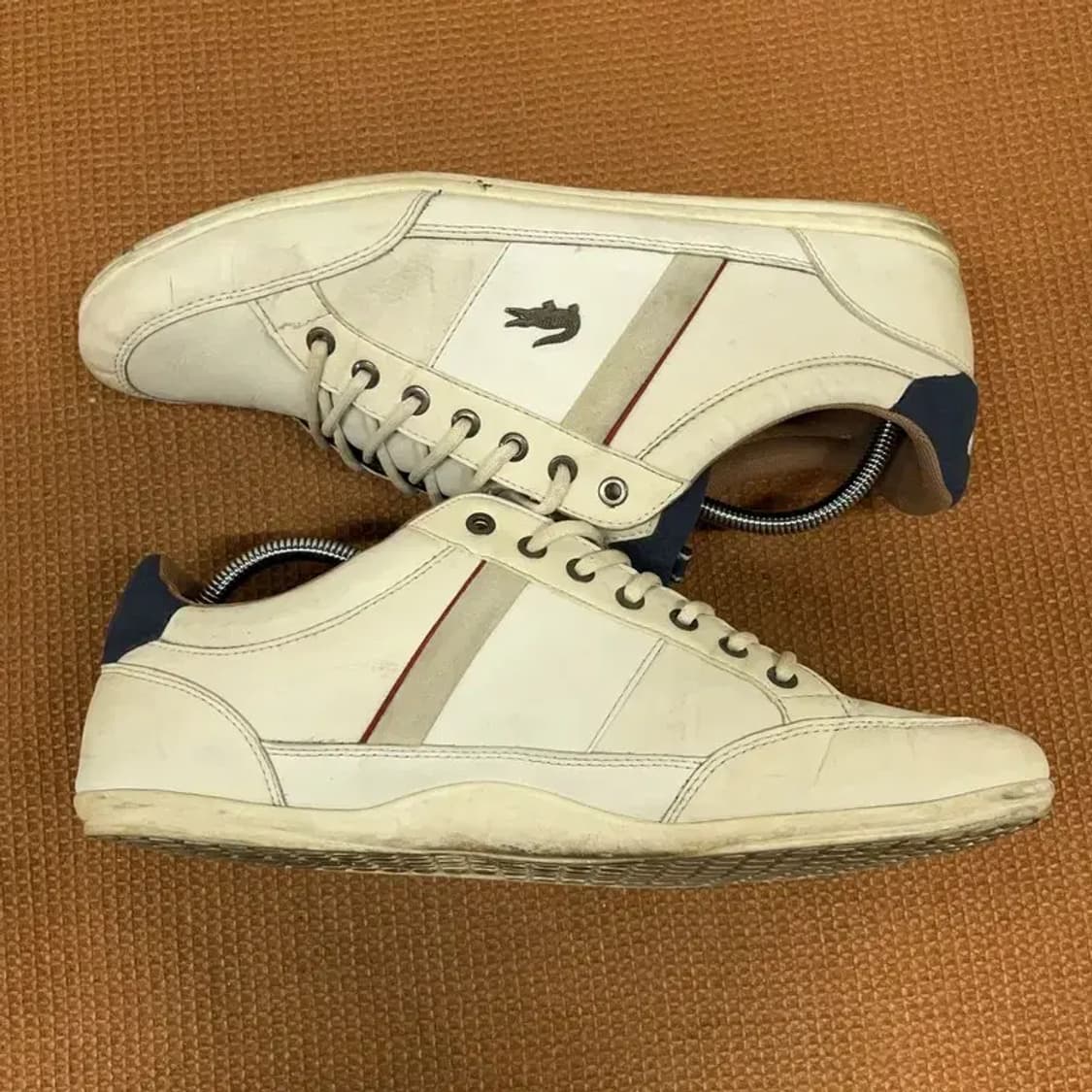 라코스테 화이트 스니커즈 운동화 UK9 G08523 상품이미지3