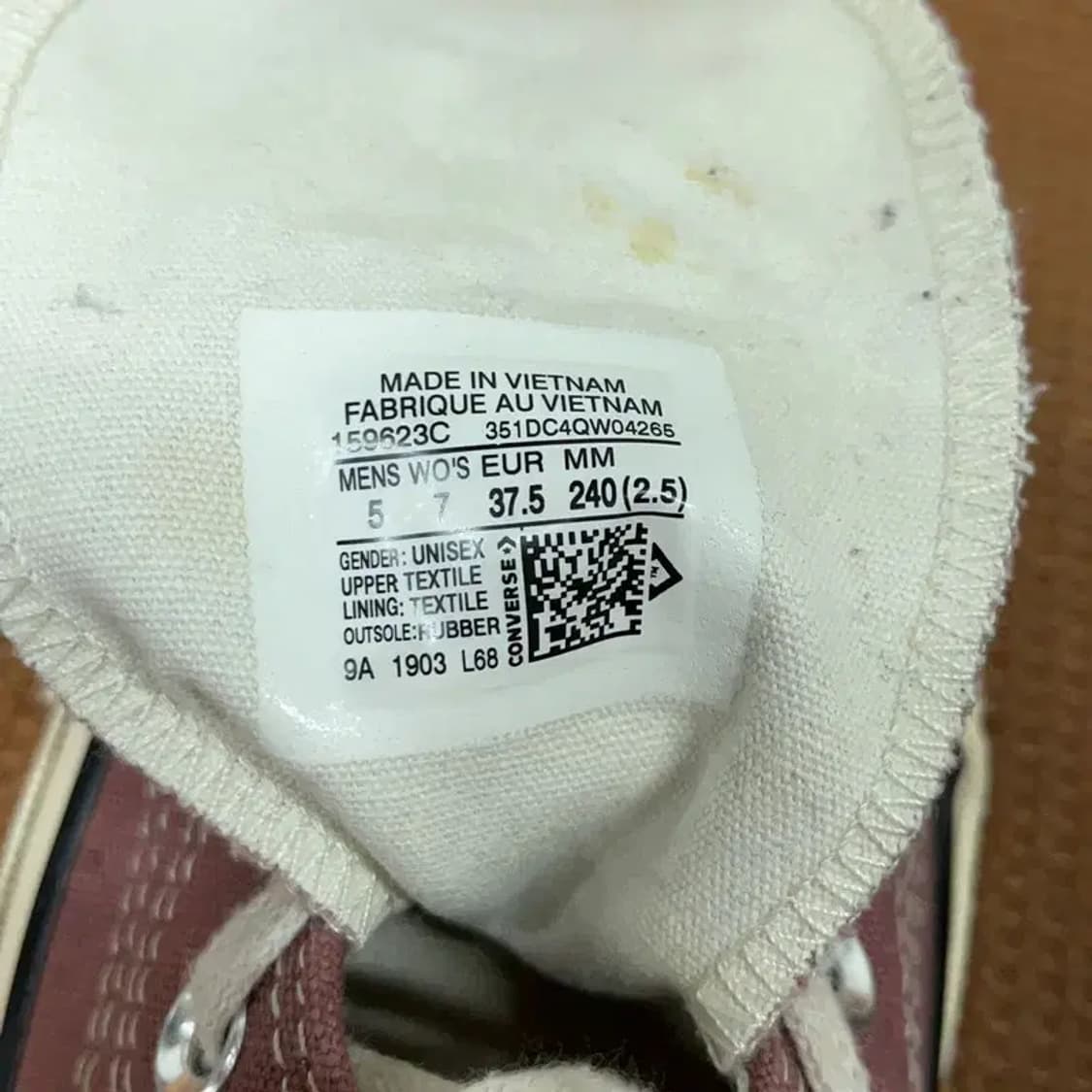 컨버스 척테일러 하이 스니커즈 여자 신발 240 G08613 상품이미지6