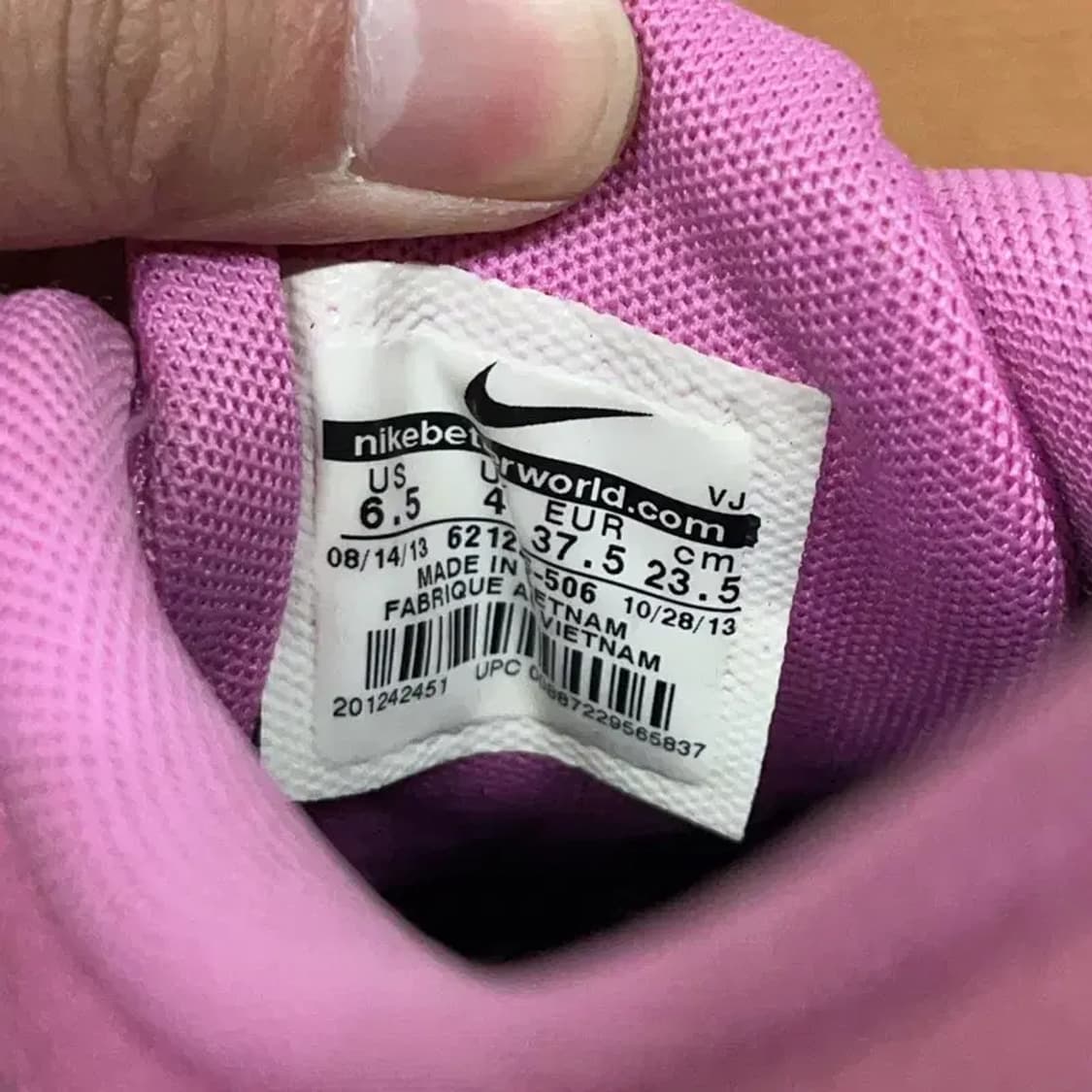 나이키 핑크 여자 운동화 에어 닝화 신발 235 G08623 상품이미지7