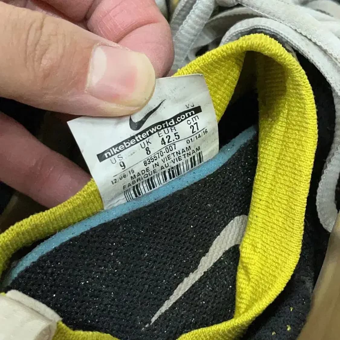 나이키 에어 프레스토 플라이니트 울트라 옐로우 운동화 270 G08631 상품이미지5