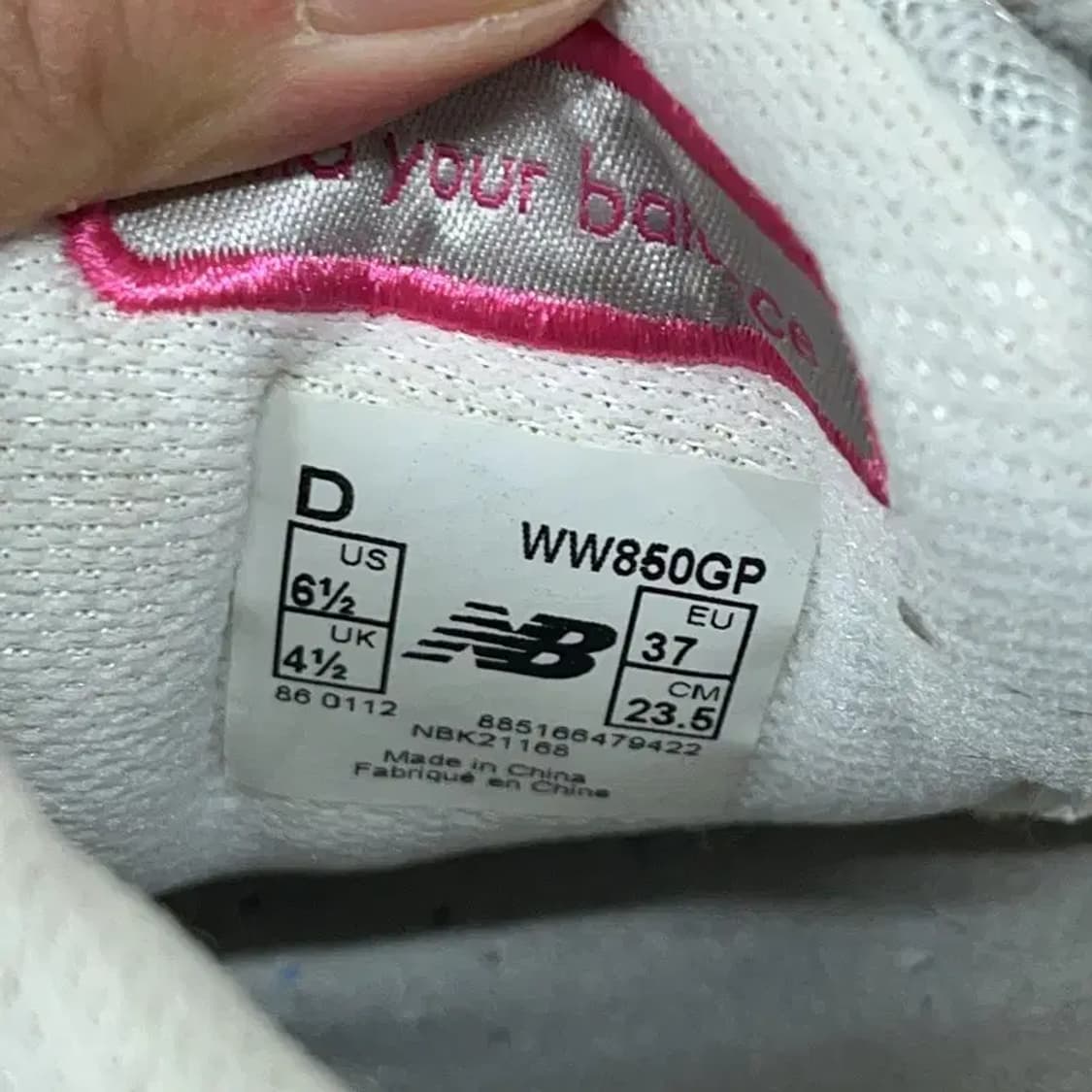 뉴발란스 850 우먼스 운동화 워킹화 신발 235 G08640 상품이미지5