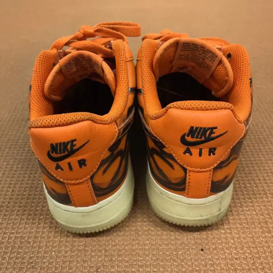 나이키 에어포스 1 로우 오렌지스켈레톤 스니커즈 신발 235 G08659 상품이미지2