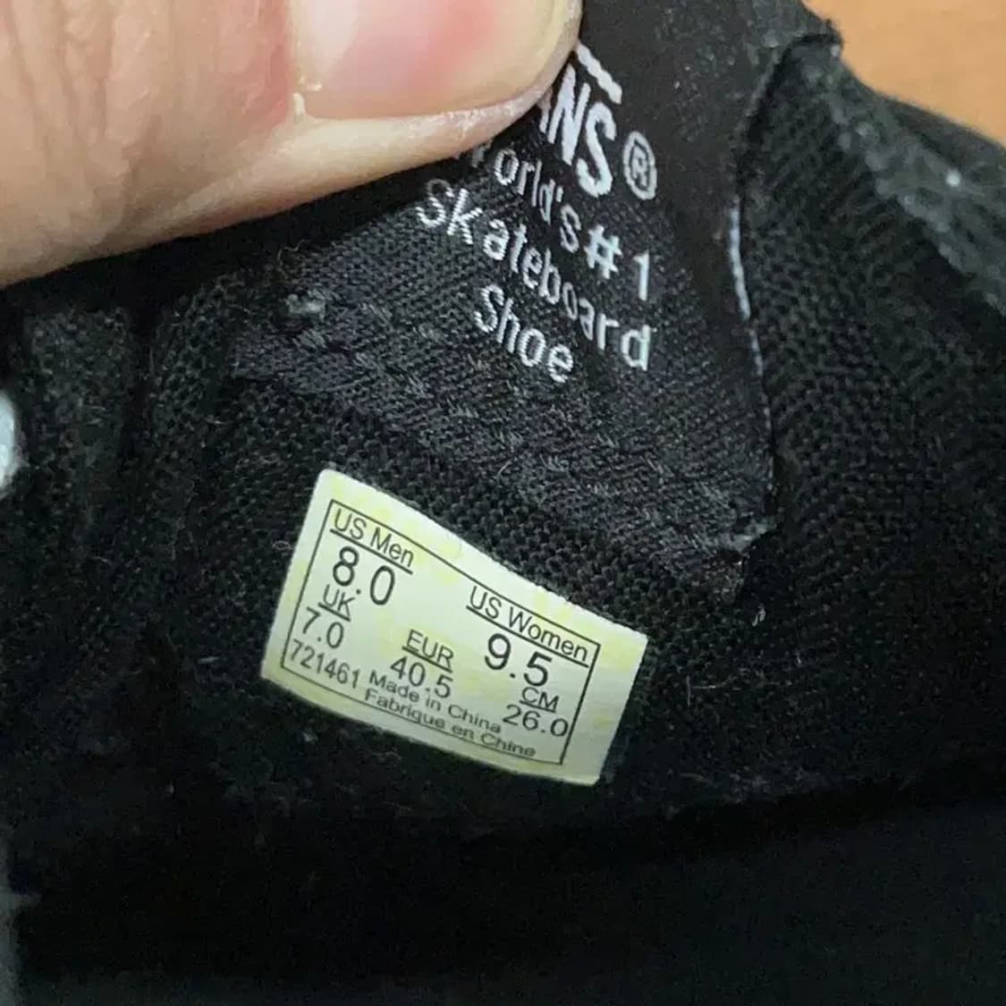 반스 올드스쿨 블랙 스니커즈 신발 60 G08723 상품이미지5