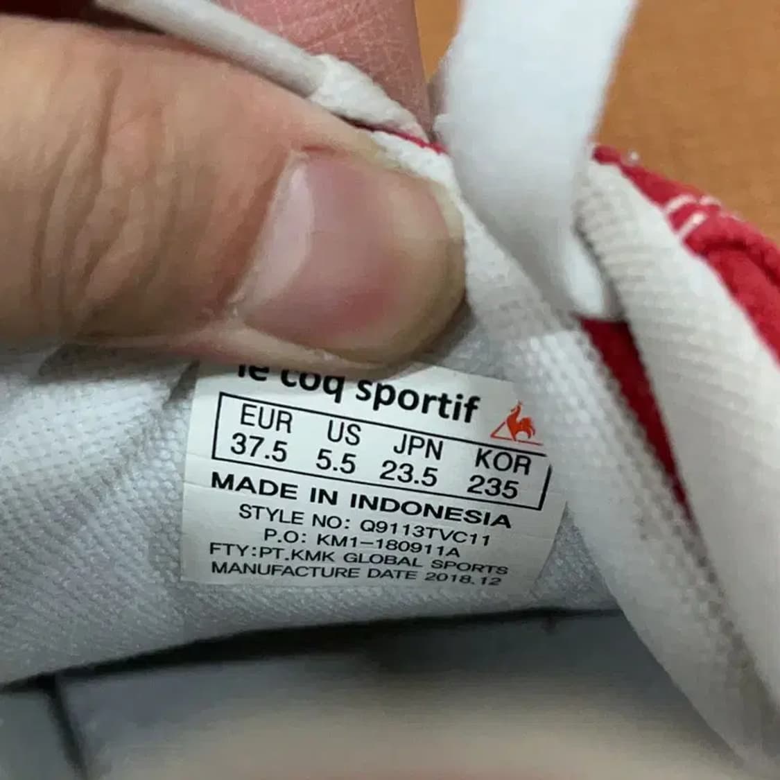 르꼬끄 딩키 스니커즈 운동화 235 G08875 상품이미지5