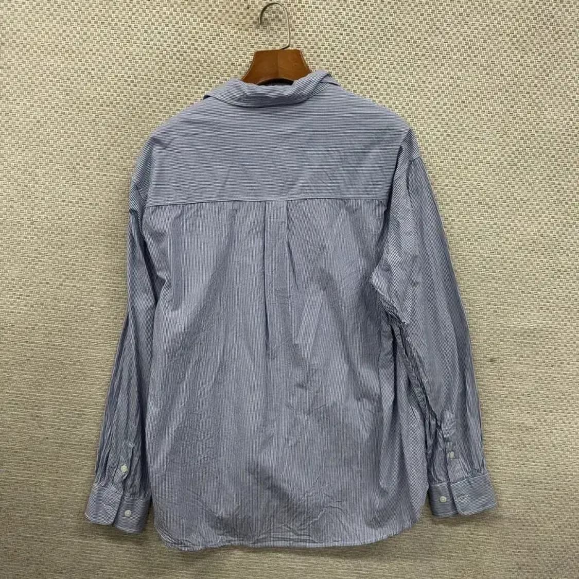 예일 자수로고 스트라이프 오버핏 셔츠 S M08462 상품이미지2