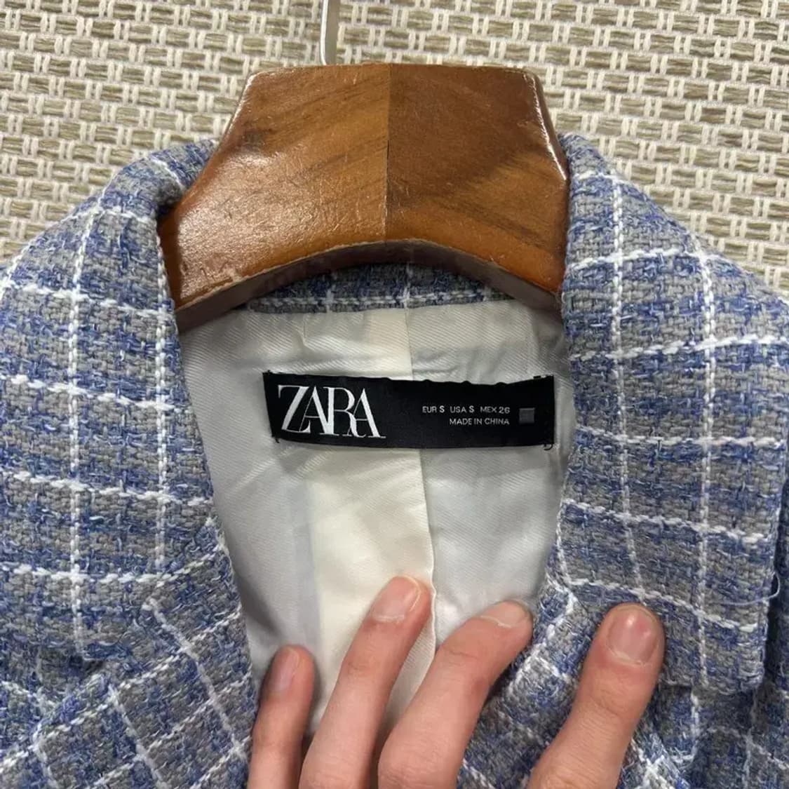 자라 여성자켓 크롭 트위드 자켓 S M08465 상품이미지3