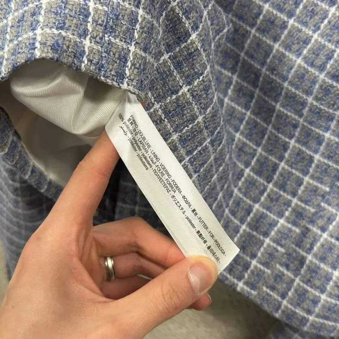 자라 여성자켓 크롭 트위드 자켓 S M08465 상품이미지4