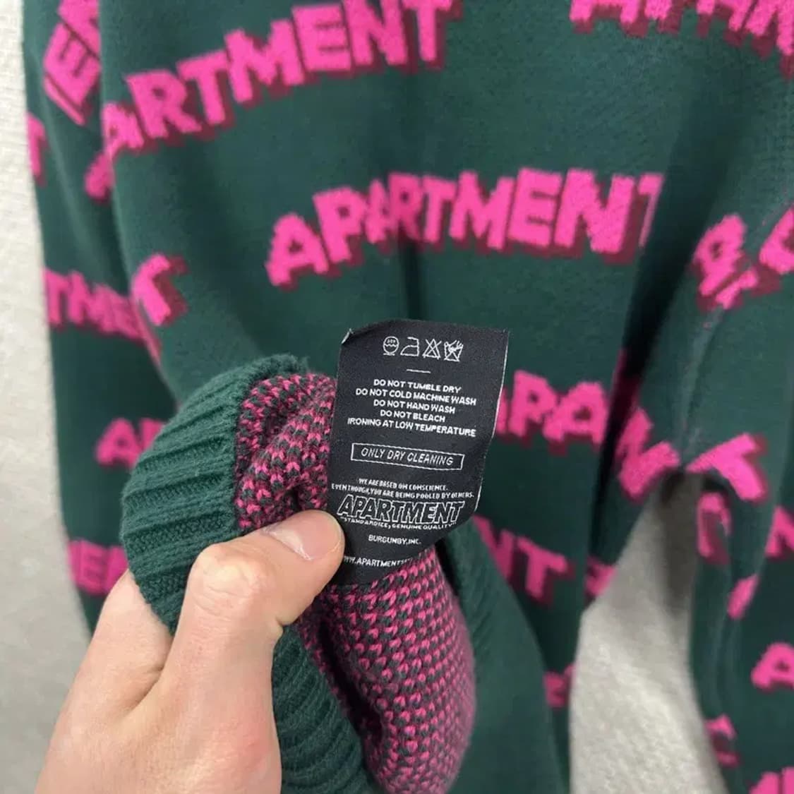 빈티지 그린 니트 M M08470 상품이미지4