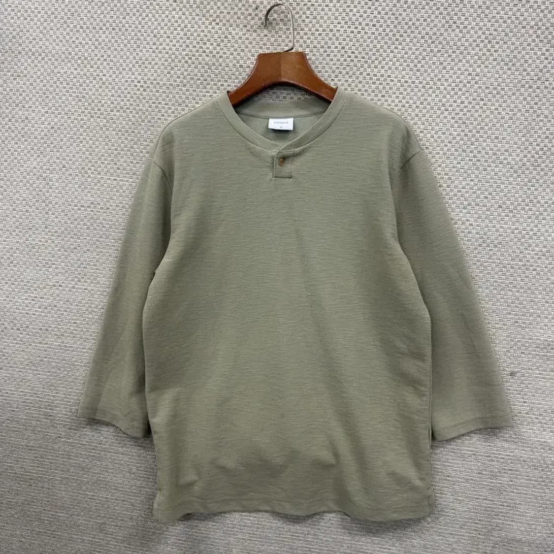 지오지아 캐주얼 헨리넥 긴팔티 95 M08478 상품이미지1