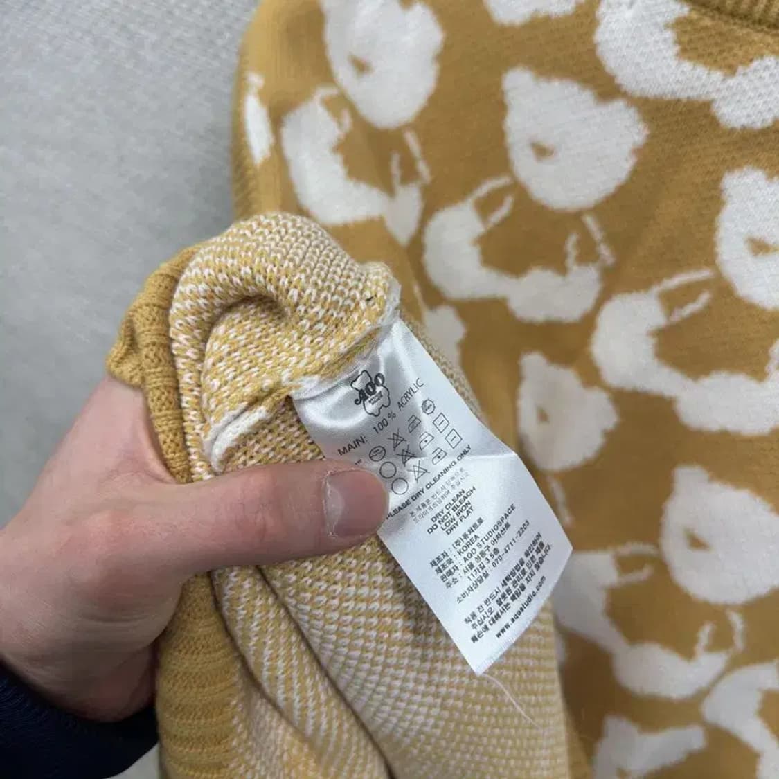 아코스튜디오스페이스 니트 조끼 베스트 XL M08489 상품이미지4