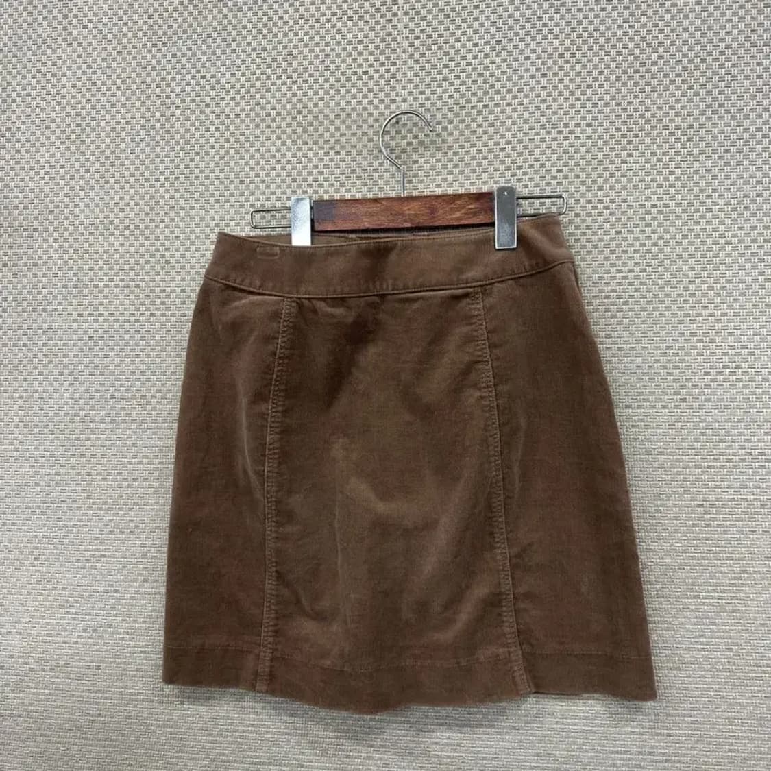 유니클로 브라운 코듀로이 골덴 치마 미니스커트 61 M08491 상품이미지2