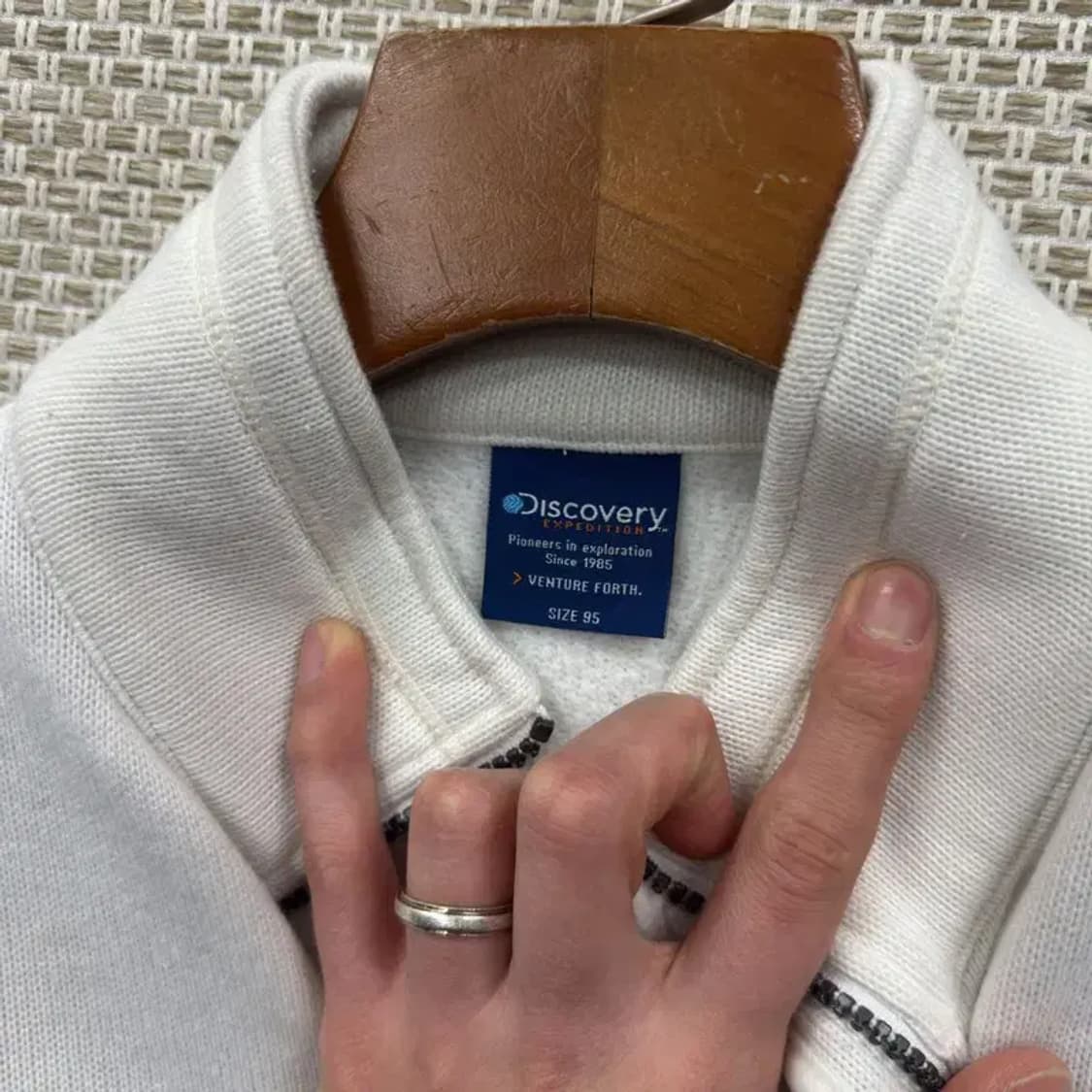 디스커버리 자수로고 약기모 집업 자켓 95 M08468 상품이미지3