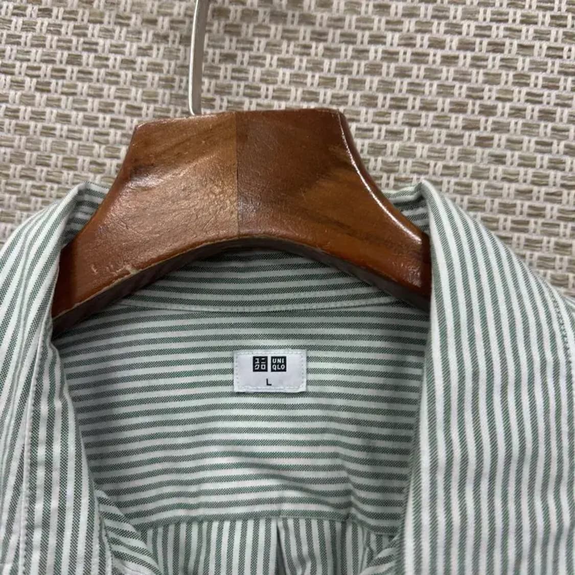 유니클로 포켓 캐주얼 스트라이프 셔츠 L M08463 상품이미지3
