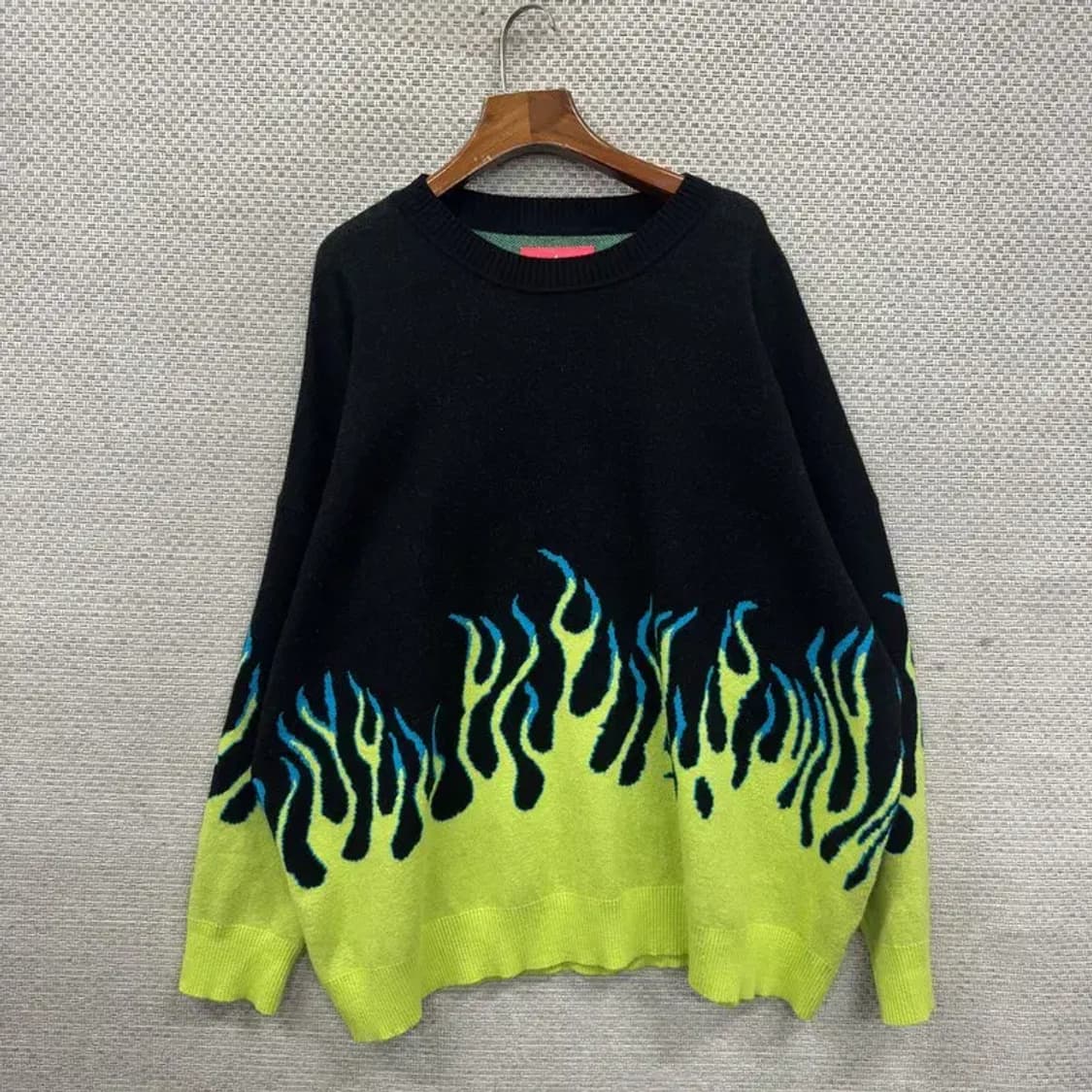 빈티지 플레임 화염 니트 110 M08490 상품이미지1