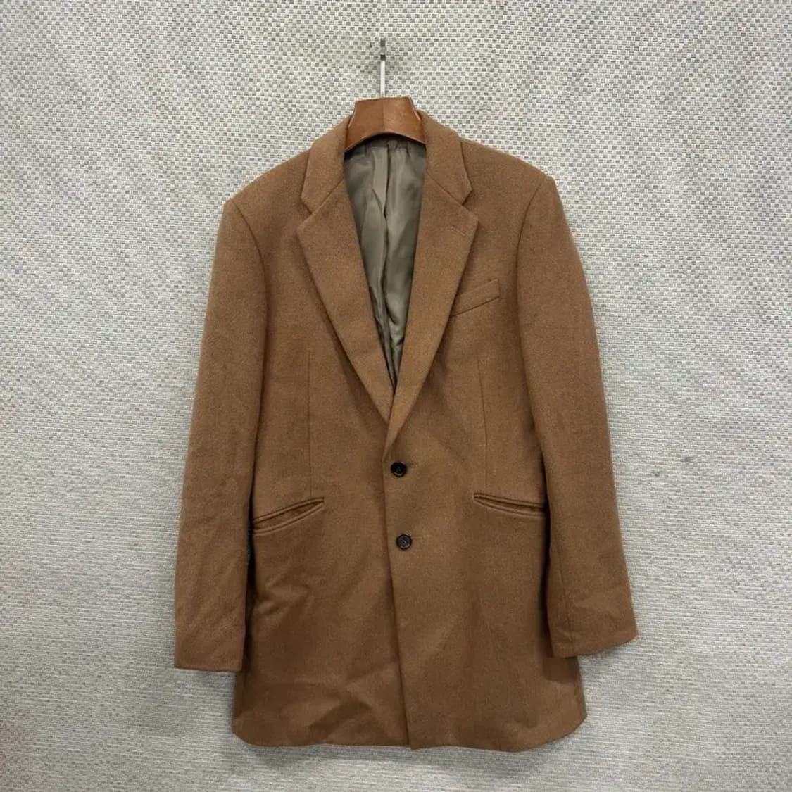 티아이포맨 캐주얼 버튼 울 코트 L M08621 상품이미지1