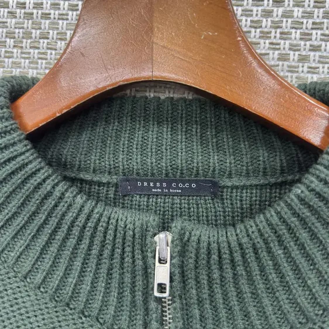 빈티지 캐주얼 니트 집업 가디건 100 M08629 상품이미지3