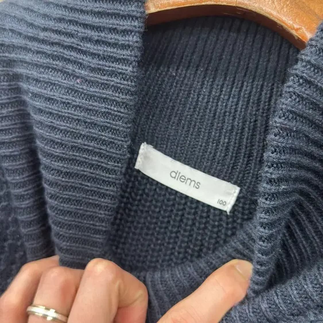 빈티지 캐주얼 터틀넥 니트 조끼 베스트 100 M08647 상품이미지3