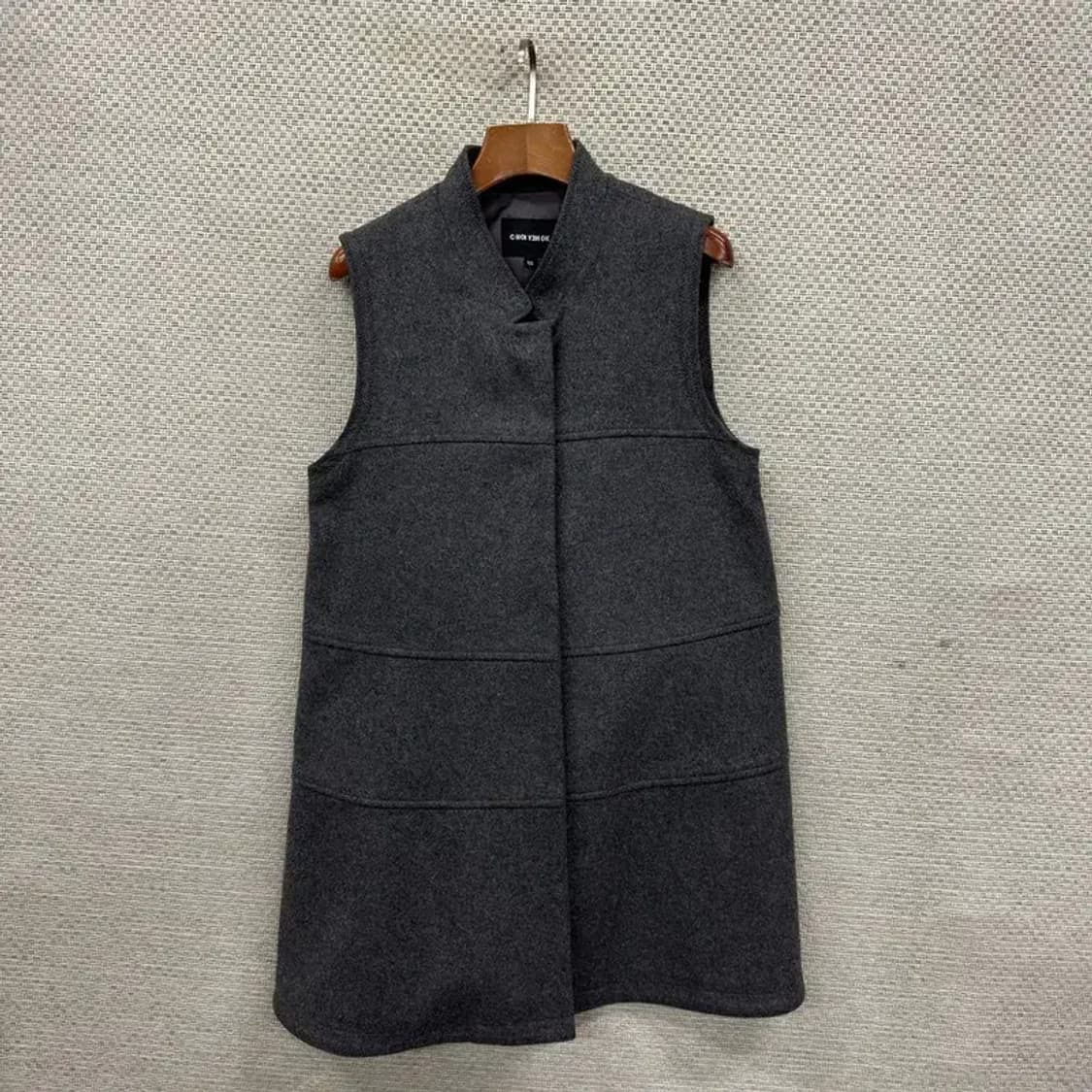 빈티지 캐주얼 울 롱 조끼 베스트 55 M08623 상품이미지1
