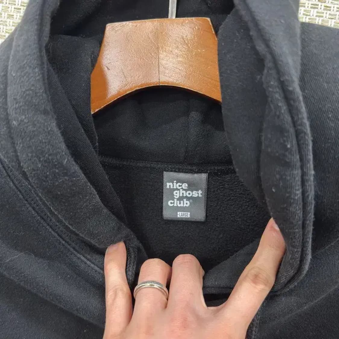 나이스고스트클럽 스트릿 약기모 후드티 L M08625 상품이미지3