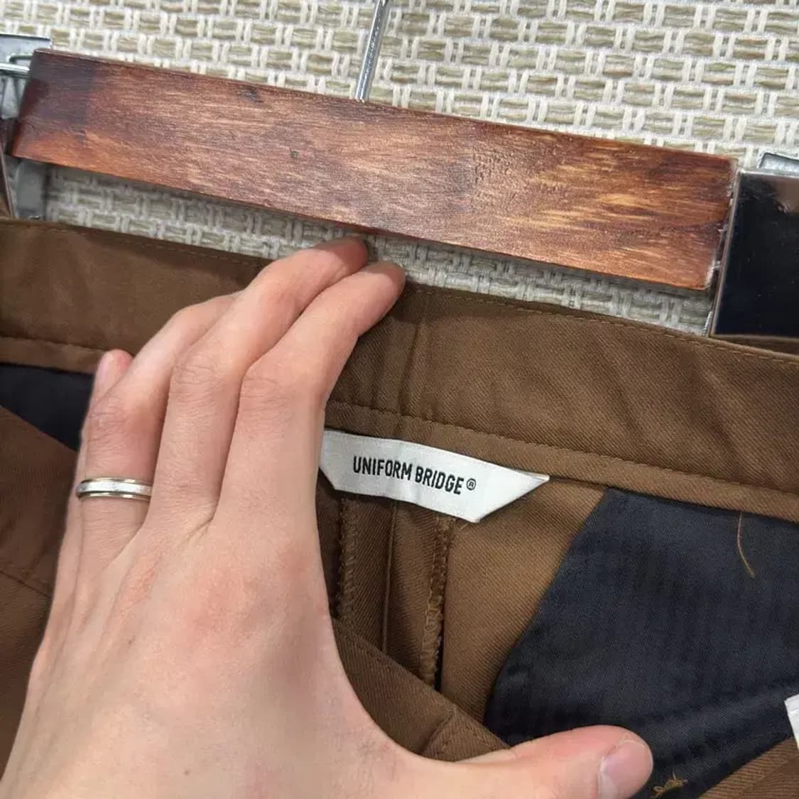 유니폼브릿지 캐주얼 브라운 슬랙스 바지 30인치 M08654 상품이미지3