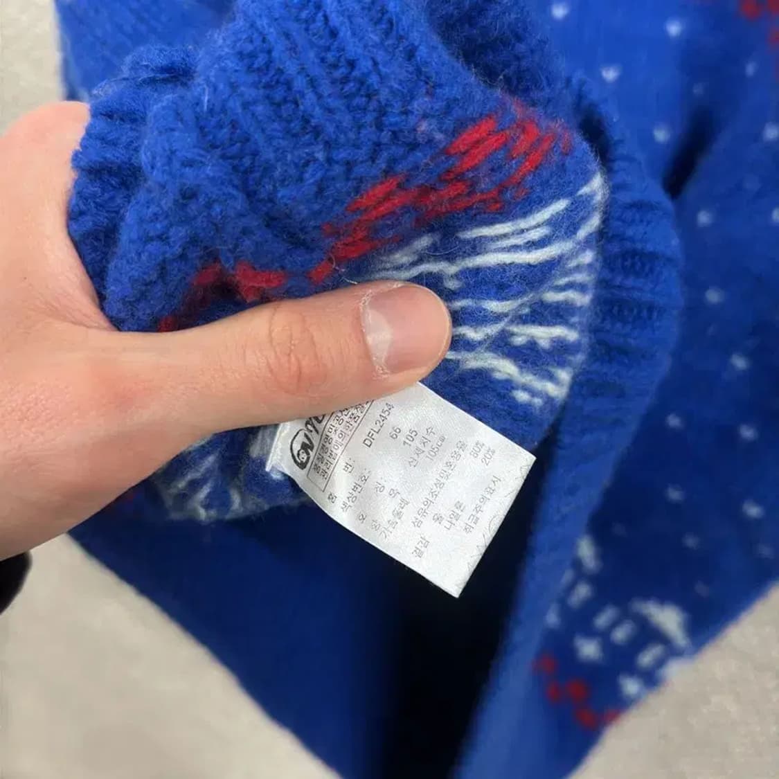 빈티지 캐주얼 코위찬 울 니트 스웨터 105 M08639 상품이미지4