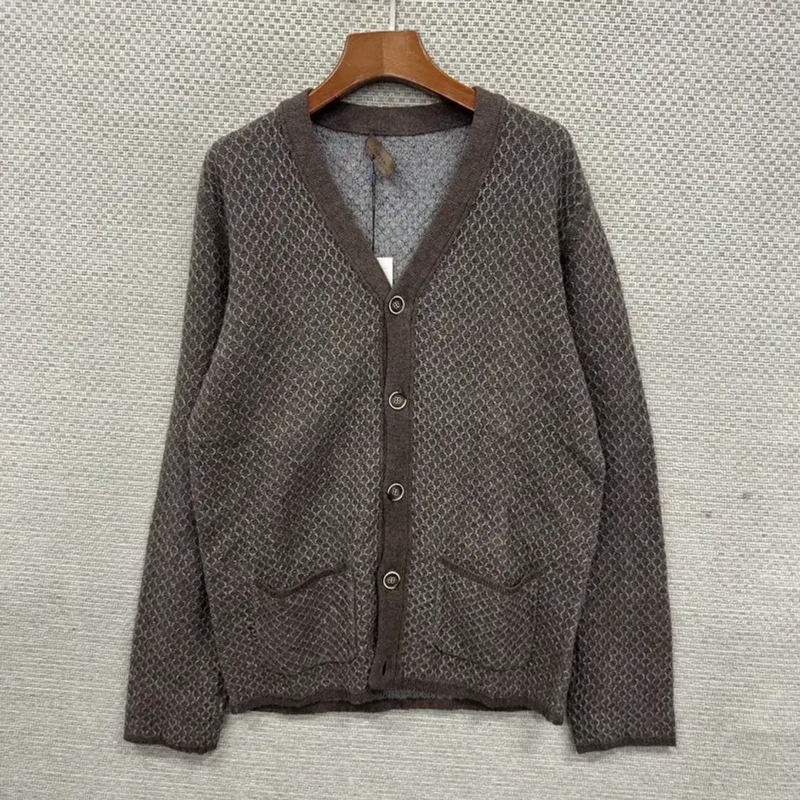 빈티지 캐주얼 브이넥 울 캐시미어 니트 가디건 95 M08637 상품이미지1