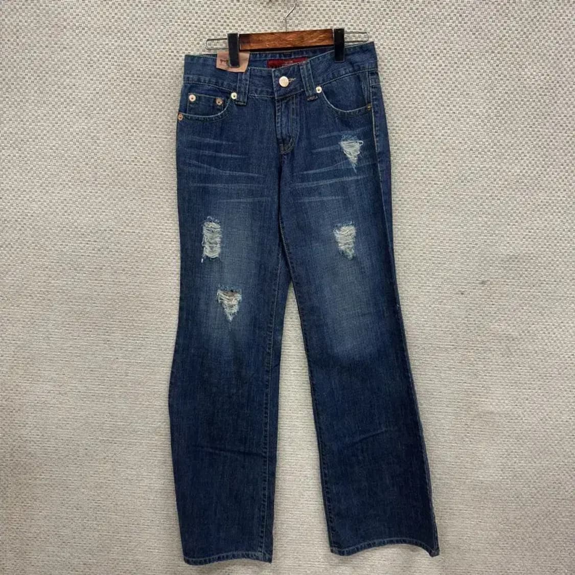 빈티지 데미지진 데님 청바지 28인치 M08651 상품이미지1
